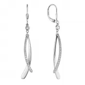 Strieborné náušnice visiace dlhé 11540.1