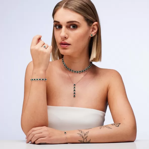 Brosway Fancy Life Zelený náhrdelník