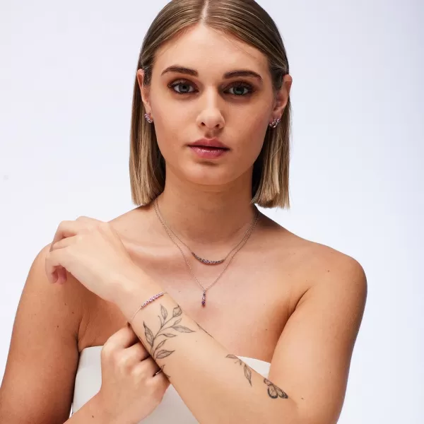 Brosway Vulzujúci ružový náhrdelník