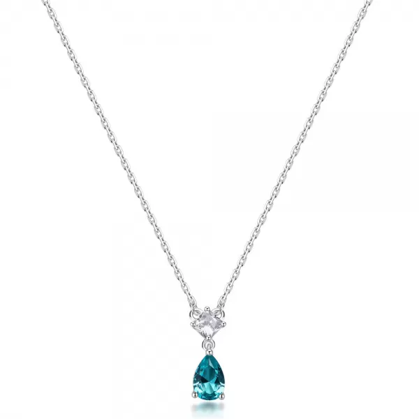 Brosway Fancy Aqua Green náhrdelník