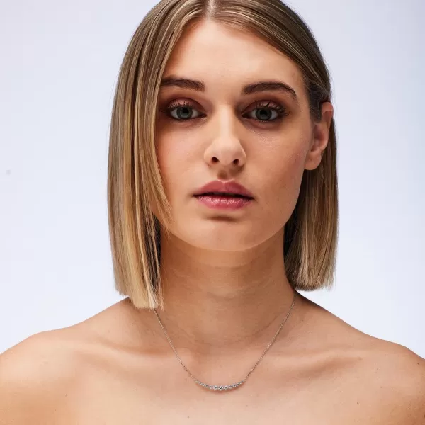 Brosway Fancy Infinite Biely náhrdelník