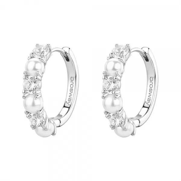 Brosway Fancy Infinite White náušnice