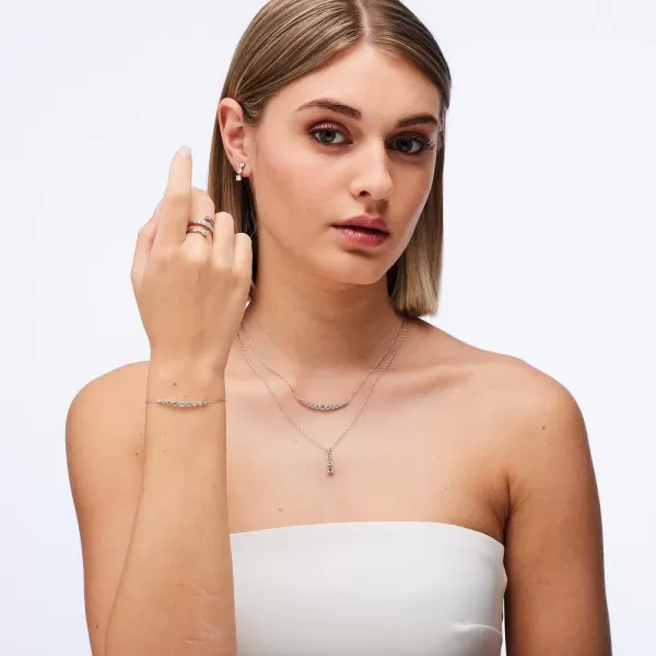 Brosway Fancy Infinite Biely náhrdelník