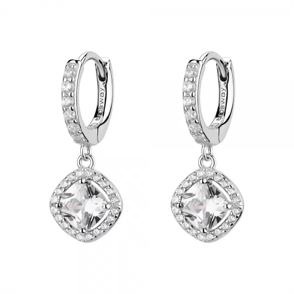 Brosway Fancy Infinite Biele náušnice