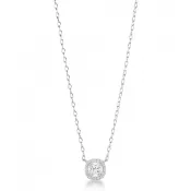 Brosway Fancy Infinite Biely náhrdelník