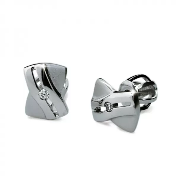 Ženské náušnice s diamantmi DF1628