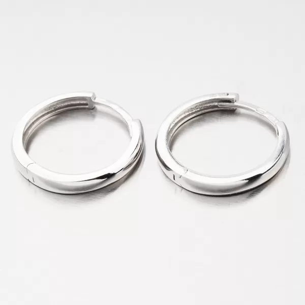 Kruhy biele zlato 18 mm 12R-737