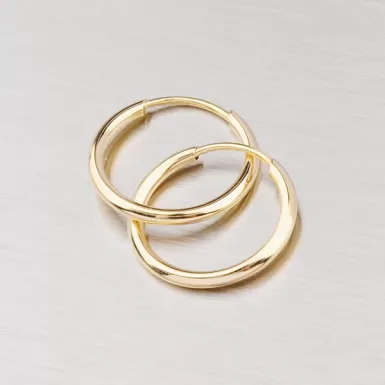 Náušnice - zlaté krúžky 13 mm 12-052