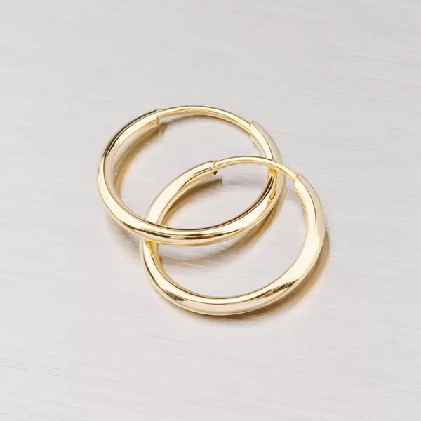 Náušnice - zlaté krúžky 13 mm 12-052