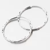 Strieborné kruhy facetované UCST-122439/25/B