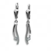 Dámske visiace náušnice s diamantmi DF1548