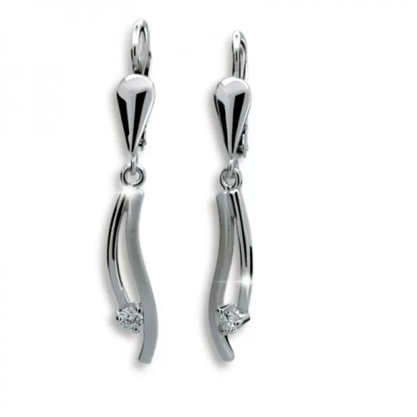 Dámske visiace náušnice s diamantmi DF1548