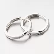 Kruhy biele zlato 18 mm 12R-737