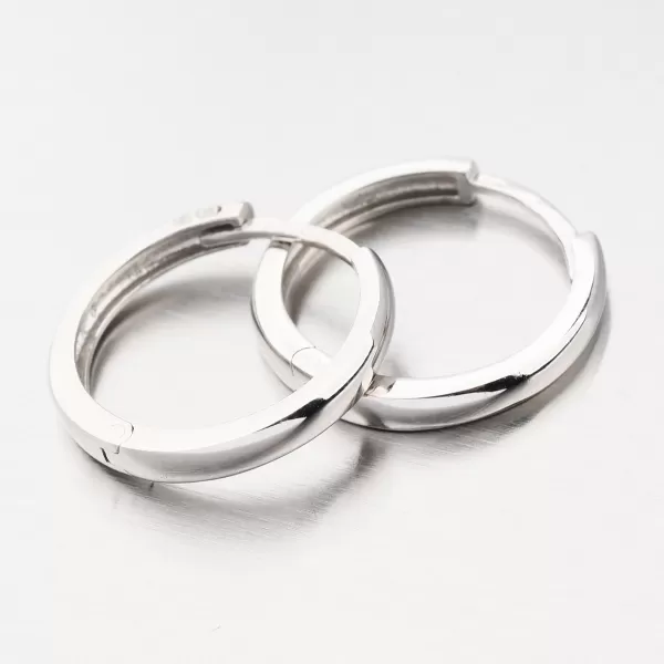 Kruhy biele zlato 18 mm 12R-737