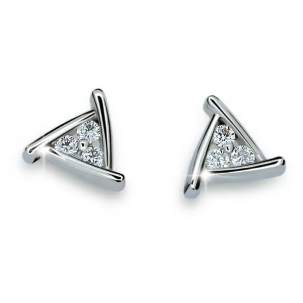 Dámske náušnice s diamantmi DF1927