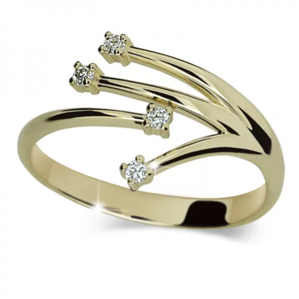Dámsky prsteň s diamantmi DF2063
