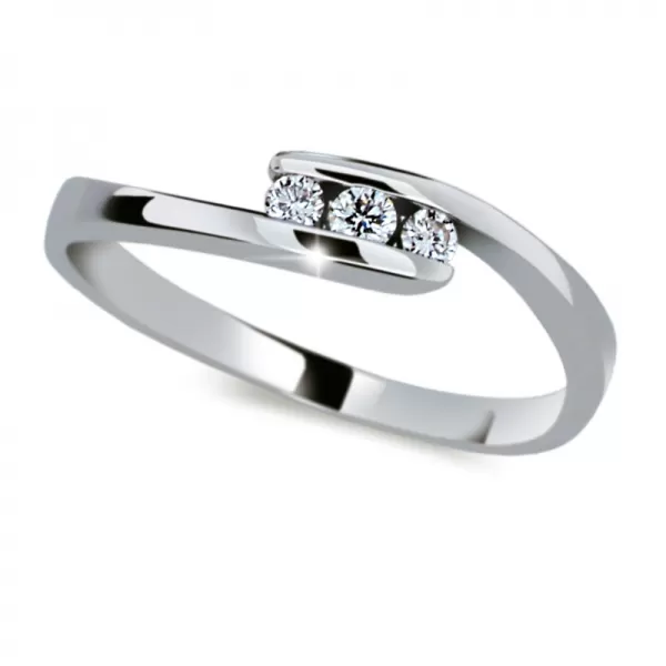 Dámsky prsteň s diamantmi DF2072