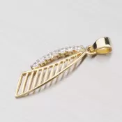 Prívesok s bielymi zirkónmi 13-010