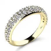 Dámsky prsteň zo žltého zlata 585/1000 prírodný diamant G/SI 140005-ZL-DIA