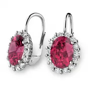 Luxusné náušnice s turmalínmi a diamantmi 140029-B-DIA-TUR