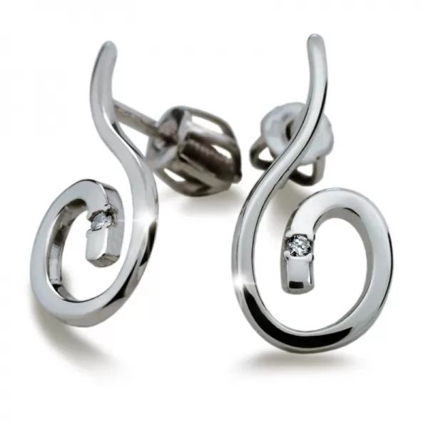 Dámske náušnice s diamantmi DF2022