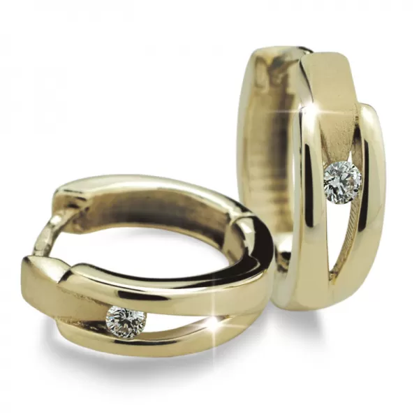 Dámske náušnice s diamantmi DF2023