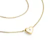 Náhrdelník srdca s diamantom 140019-NH01-ZL-DIA
