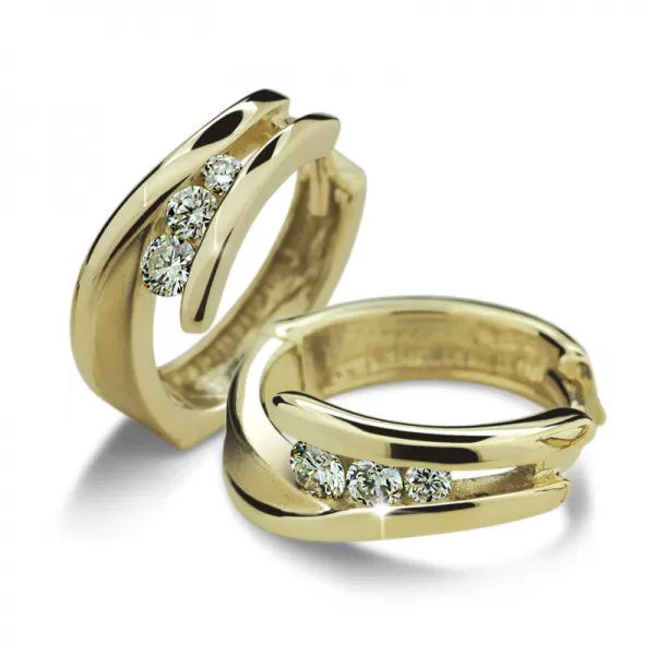 Dámske náušnice s diamantmi DF1794