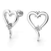 Zlaté náušnice s diamantmi 140003-B-DIA