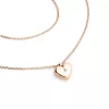 Náhrdelník srdca s diamantom 140019-NH02-CV-DIA