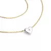 Náhrdelník srdca s diamantom 140019-NH01-ZLB-DIA