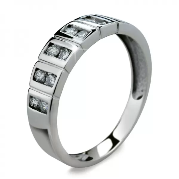 Dámsky prívesok biele zlato 585/1000 prírodný diamant 0,310 ct G/SI DF2058