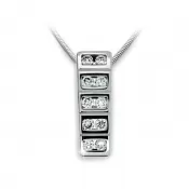 Dámsky prívesok biele zlato 585/1000 prírodný diamant 0,310 ct G/SI DF2058