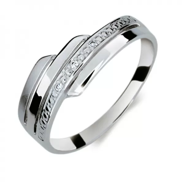 Dámsky prsteň s diamantmi DF1844