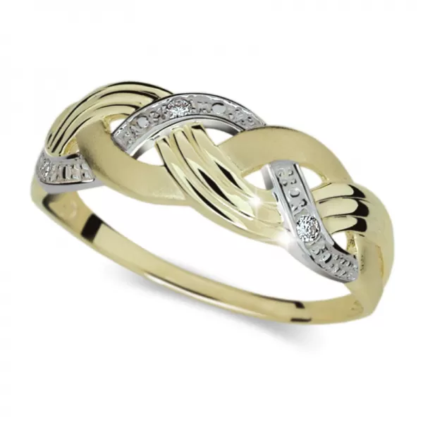 Dámsky prsteň s diamantmi DF1848