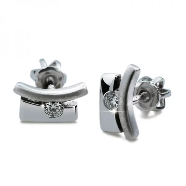 Zlaté náušnice so zirkónmi DZ1706