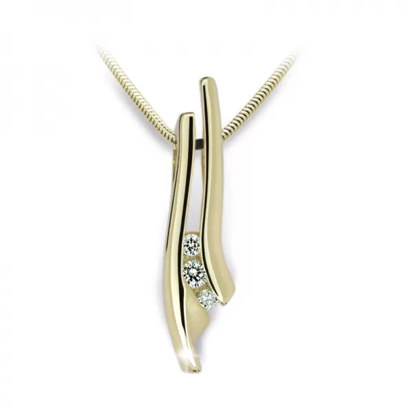 Prívesok zo žltého zlata DZ1754Z