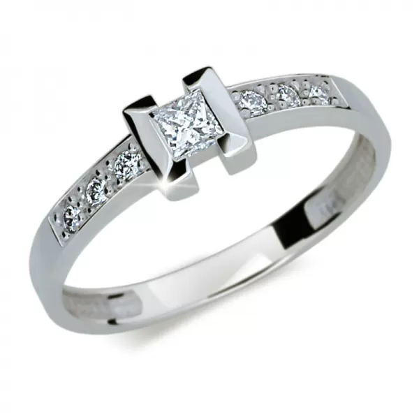 Dámsky prsteň s diamantmi DF2062