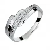 Prsteň so zirkónmi DZ1844