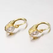 Zlaté detské náušnice so zirkónmi 52DN-1897ZB