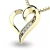 Zlatý prívesok srdca zo žltého zlata 10873-ZL-ZIR