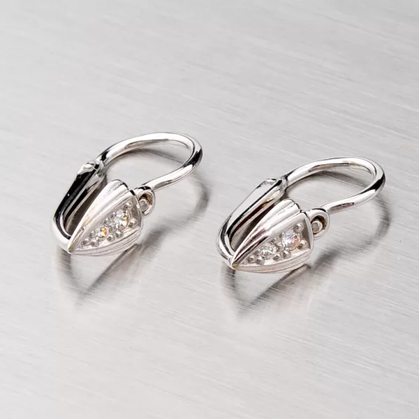 Zlaté detské náušnice so zirkónmi 52DN-1899B