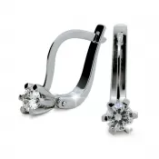 Náušnice zo zlata so zirkónmi DZ1963