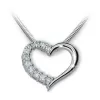 Prívesok - srdce so zirkónmi DZ1920