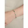 Dámsky náramok striebro 925 zirkón smaragdy PKL-4036