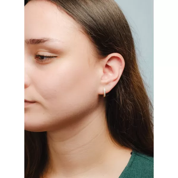 Dámske náušnice striebro 925 zirkón kruhy PKL-2277