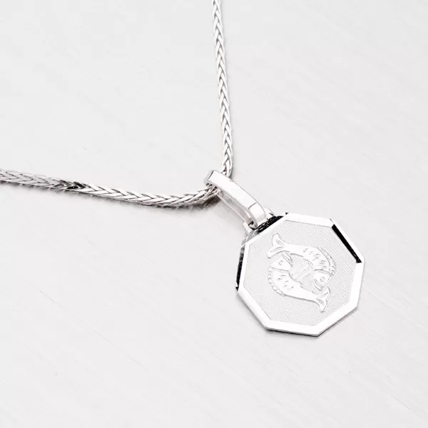 Strieborný prívesok - Ryby M5056-02