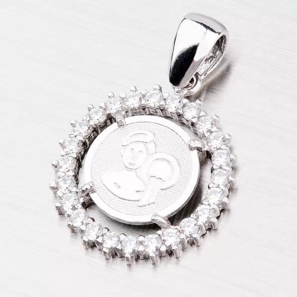 Prívesok so zirkónmi - Vodnár MPNZ5057ZSM-01