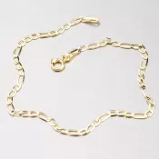 Zlatý náramok Figaro 3+1 44-1007