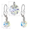 Súprava šperkov s kryštálmi Swarovski náušnice a prívesok AB efekt okrúhle 39090.2